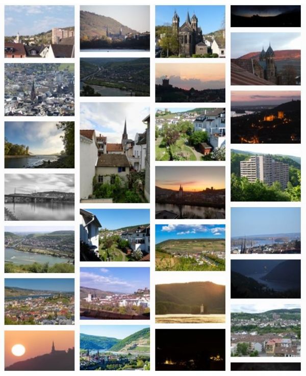 Eine kleine Auswahl an "Bingerbrücker Ausblicken" (Quelle: Stadt Bingen)